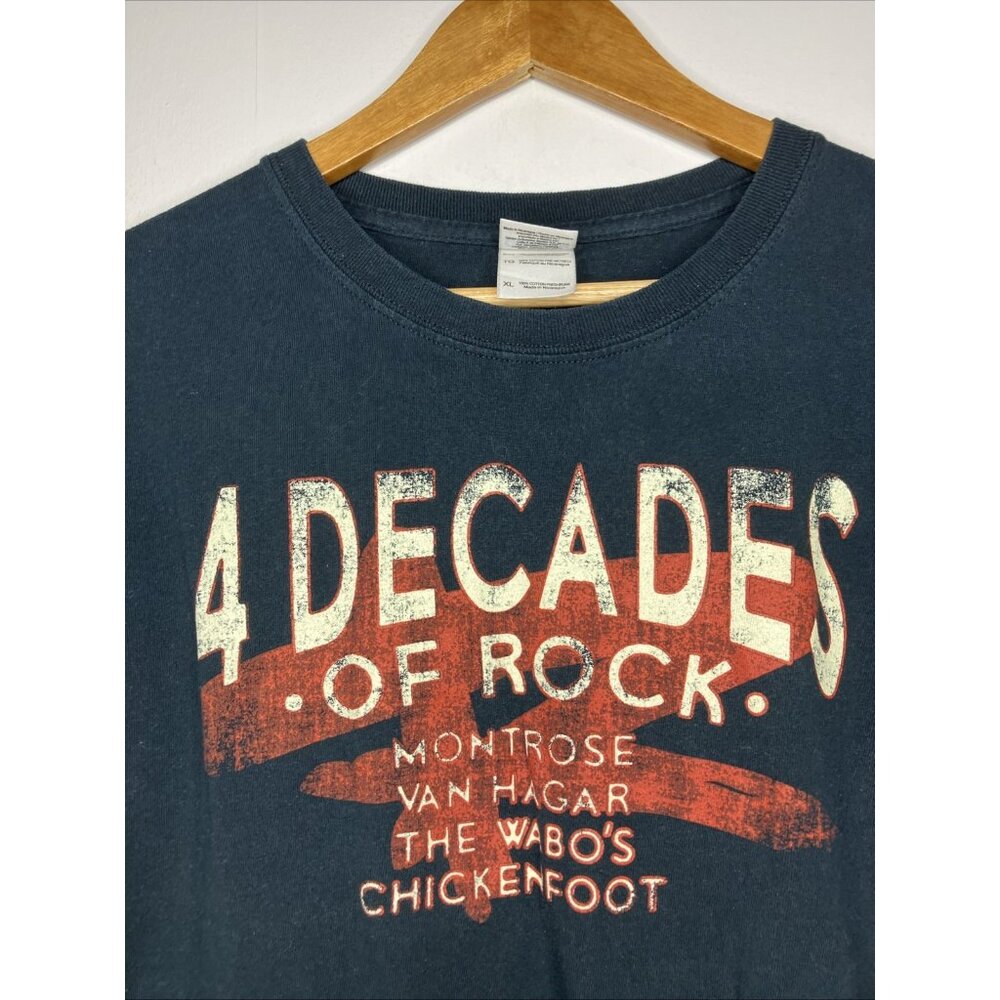 Sammy Hagar 4 Decades Of Rock Men's XL T-Shirt Black Double Sided - Picture 2 of 6